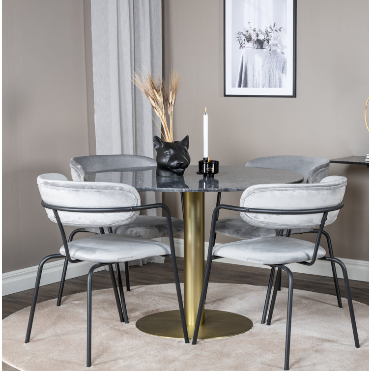 ScanMod Design Esstischgruppe Roth mit 4 Stühlen Wayfair.de